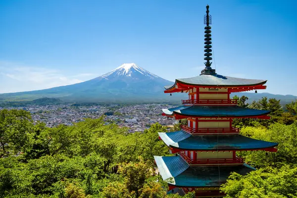 Chureito pagoda Fuji Dağı, Arakurayama Sengen Parkı, Japonya.