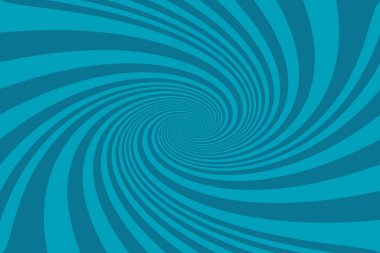 Mavi dönen radyal girdap arka planı. Spiral çizgili Vektör arkaplanı