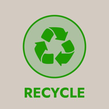 Simge simgesini metinle geri dönüştür. Vektör illüstrasyonu