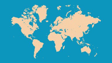 World map isolated. vector illustration