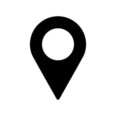 Harita simgesi simgesi. Düz Vektör illüstrasyonu