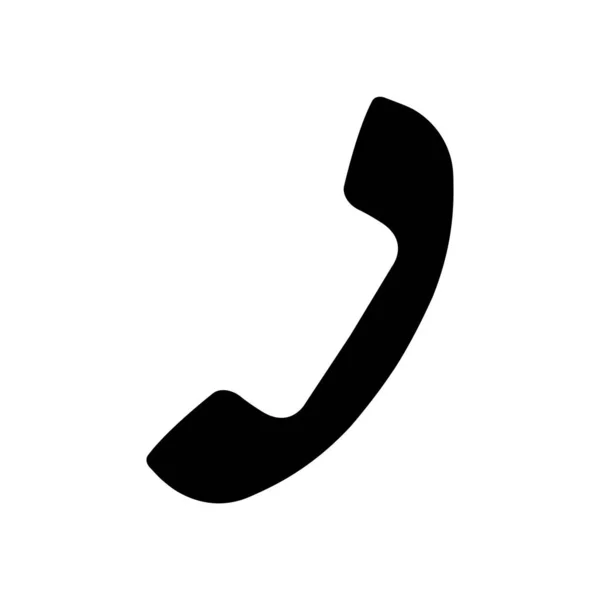 Symbol Für Das Telefon Retro Hörer Telefon Symbol Flache Vektorabbildung — Stockvektor
