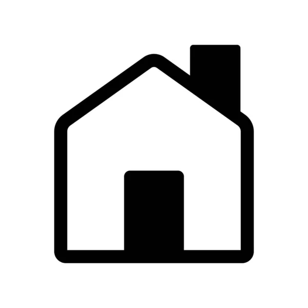 Home Symbol Symbol Für Apps Und Webseiten Flache Vektorabbildung — Stockvektor