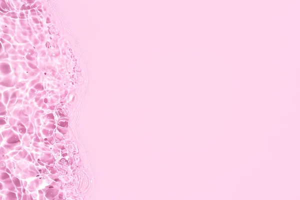 Banner Aus Rosa Abstrakten Wasserhintergrund Mit Wellen Und Wellen Kopierraum — Stockfoto
