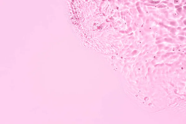 Banner Pink Abstract Water Achtergrond Textuur Met Rimpelingen Golven Kopieerruimte — Stockfoto