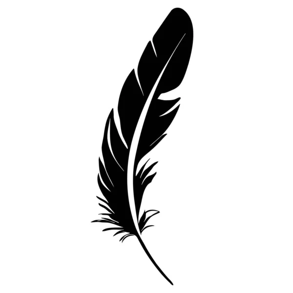 Φτερά Πουλιών Σιλουέτα Εικονογράφηση Διανύσματος — Διανυσματικό Αρχείο