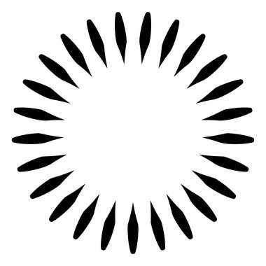 Geometrik çiçek, yıldız grafik tasarım elemanı logosu. vektör illüstrasyonu