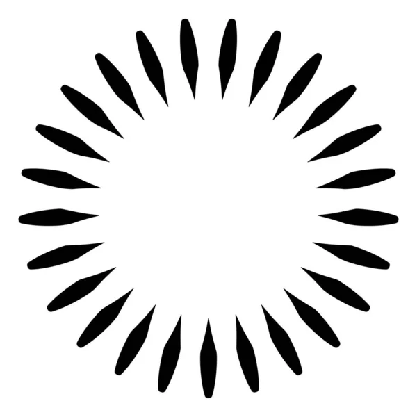 Flor Geométrica Logotipo Elemento Design Gráfico Estrela Ilustração Vetorial — Vetor de Stock