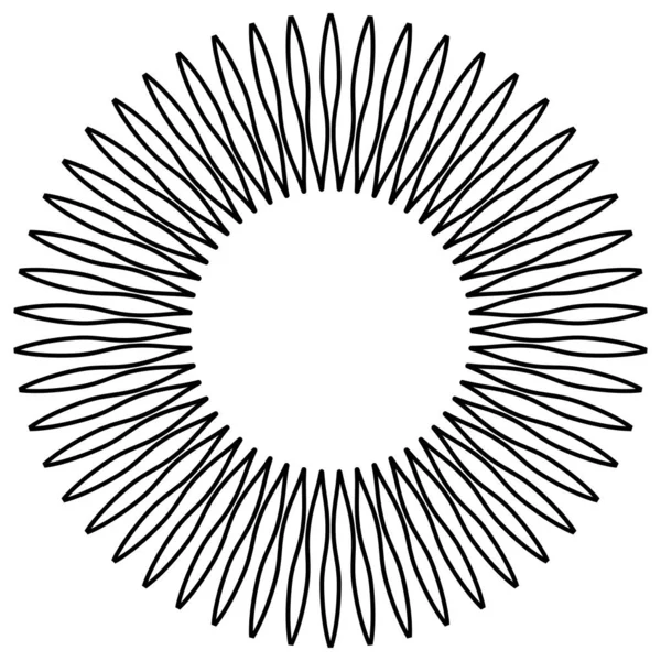 Flor Geométrica Logotipo Elemento Design Gráfico Estrela Ilustração Vetorial —  Vetores de Stock