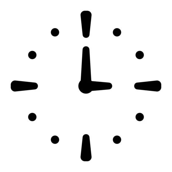 Símbolo Ícone Relógio Analógico Ilustração Vetorial —  Vetores de Stock