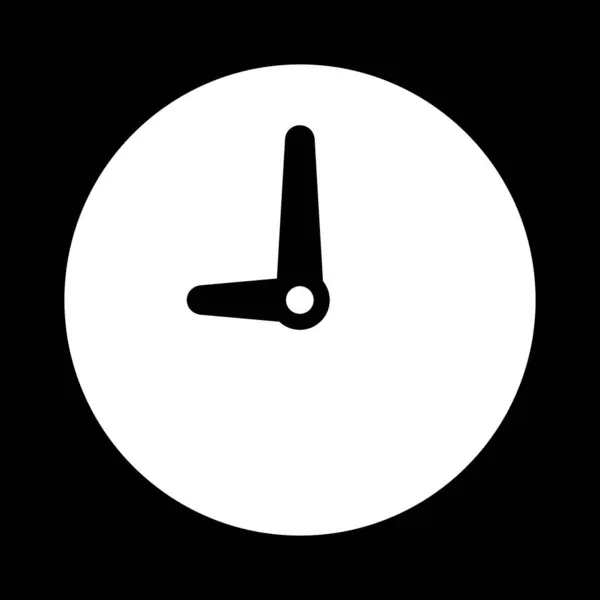 Symbol Für Die Analoge Uhr Vektorillustration — Stockvektor