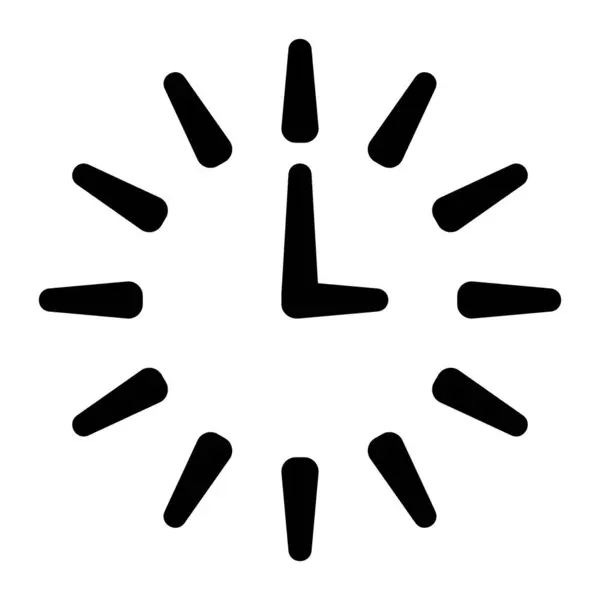 Simbolo Icona Orologio Retrò Illustrazione Vettoriale — Vettoriale Stock