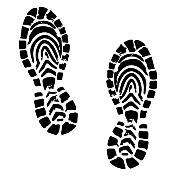 Footprints Icon Symbol Vector Illustration — Stock Vector
