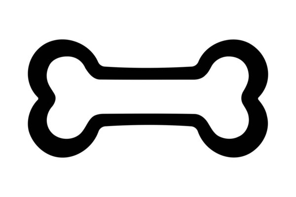 Иконка символа Кости Собаки. Векторная иллюстрация