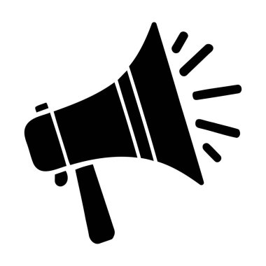 Megafon Simgesi. Vektör illüstrasyonu