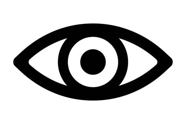 Simbolo Icona Occhio Umano Illustrazione Vettoriale — Vettoriale Stock