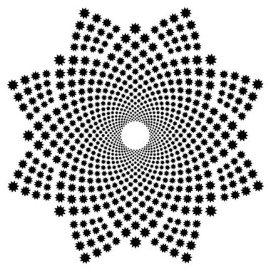 Geometrik dekoratif yıldız tasarım elementi. vektör illüstrasyonu