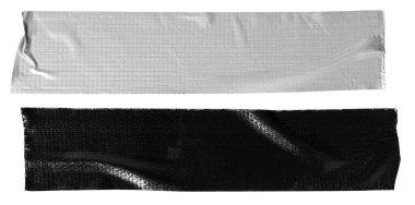 Beyaz arka planda siyah ve gri koli bandı etiketi var. Şablon modellemesi