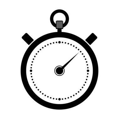 Kronometre simgesi. Düz vektör illüstrasyonu
