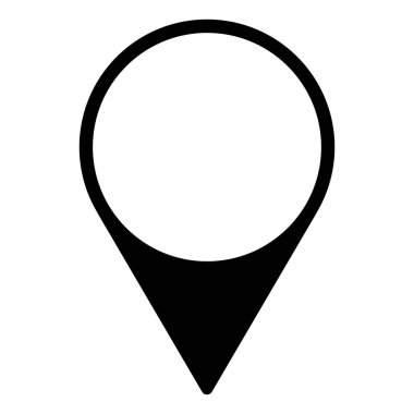 Konum veya harita simgesi simgesi. vektör illüstrasyonu