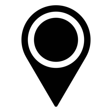 Konum veya harita simgesi simgesi. vektör illüstrasyonu