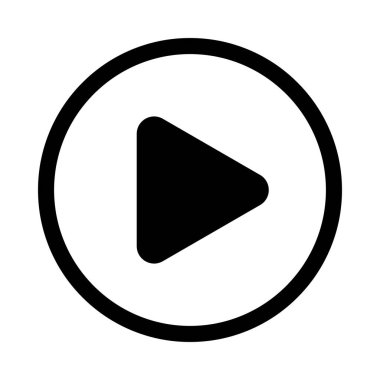 Çal düğmesi simgesi. vektör illüstrasyonu