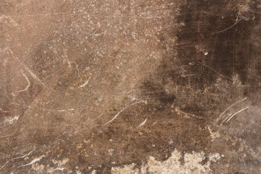 Grunge paslı metalik arka plan dokusu, çizikler, lekeler. Tam çerçeve