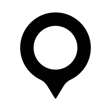 Çember Konum haritası pin simgesi vektör illüstrasyonu