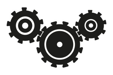 Takım çalışmasını sembolize eden üç çark simgesi