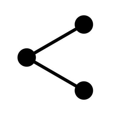 glyph simgesi vektör illüstrasyonunu paylaş