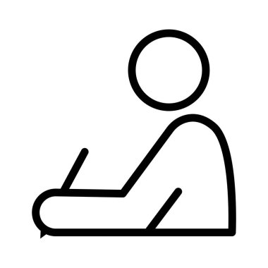 Simge simgesi çizimi yapan kişi