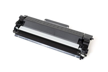 beyaz arkaplanda izole edilmiş toner kartuşu