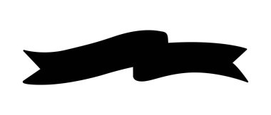 kurdele sancak silueti illüstrasyonu