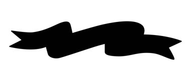 kurdele sancak silueti illüstrasyonu