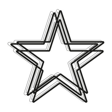 Modern Festivalsel ana hatlı yıldız vektör çizimi