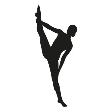 Bir kadının silueti ayakta durarak poz veriyor.