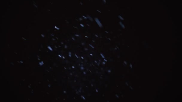Bokeh Tło Deszczu Rozmycie Świecące Tekstury Efekt Opadu Śniegu Okresie — Wideo stockowe