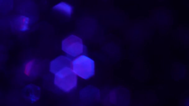 要旨4K Blue Glowing Glitter Particles Animation New Motion Background ライトフラッシュイベント — ストック動画