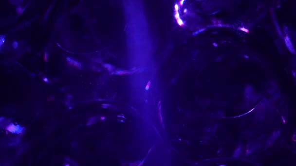 Water Color Gel Balls Super Macro Bubbles Slow Motion Bubbles — Video