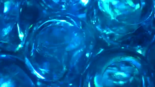 Water Color Gel Balls Super Macro Bubbles Slow Motion Bubbles — Video
