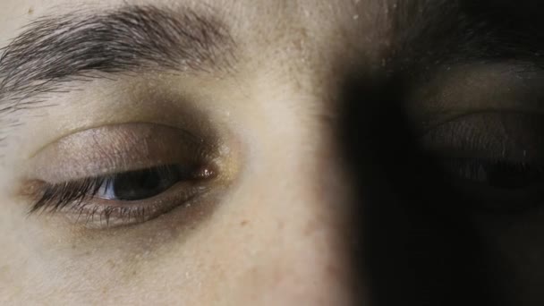 Зелені Очі Крупним Планом Капілярами Концепція Офтальмології Медицини Перегляди Різних — стокове відео