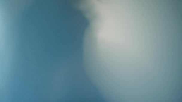 魅惑的な身体の動きを行う美しいセクシーな女の子のシルエット 白地に手の影とシルエット ガラス越しの少女の影 — ストック動画