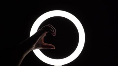 pack of gestures. female hands close-up make figures from fingers. finger play, palms in the shape of a heart. hands show love symbol.