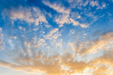 colorful dramatic sky with cloud at sunset.beautiful sky with clouds background