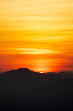 colorful dramatic sky with cloud at sunset.beautiful sky with clouds background