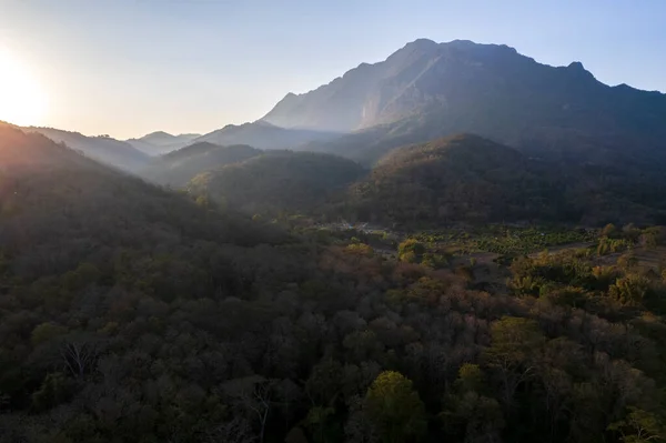 stock image Doi Luang Chiang Dao Chiang Mai Thailand. beautiful sun rise