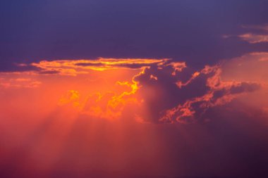 colorful dramatic sky with cloud at sunset.beautiful sky with clouds background