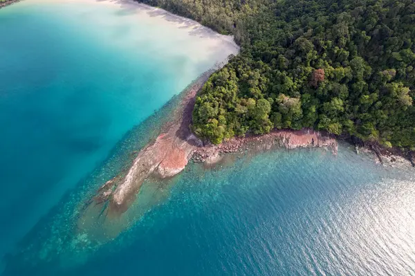 stock image Tropical beach with blue sky Koh Kood or Koh Kut Thailand.