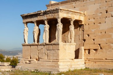 Yunan Erechtheion tapınağında, Atina Akropolü 'nde Tanrıça Athena' nın onuruna