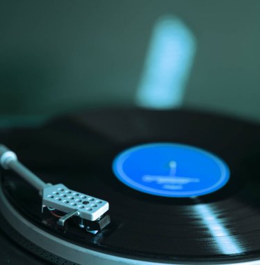 Uyum sağlama koleksiyonu dj remix parçaları için Retro vinil albüm kapağı deign fotoğraf.